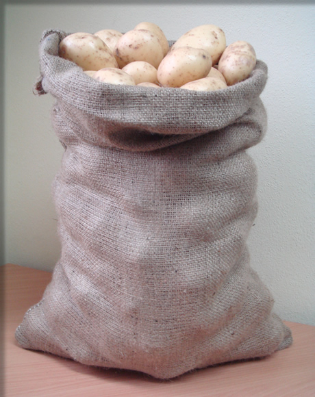 Hessian and jute sacks for potatoes and other products